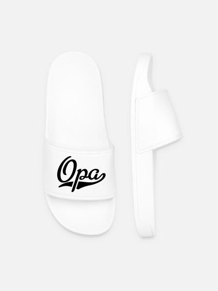 Opa - Männer Badelatschen - Weiß