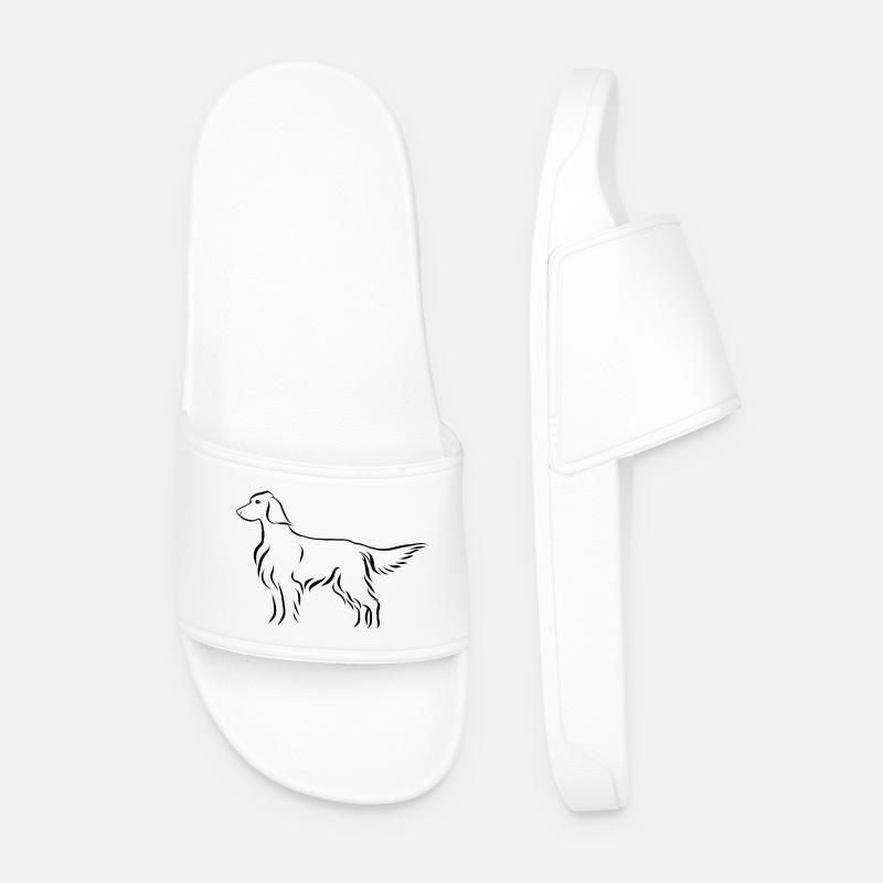 Setter stehend - Männer Badelatschen - Weiß