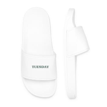 Tuesday - Men’s Pool Sliders - white - Front