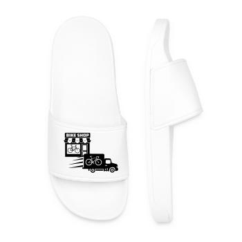 Bike shop with delivery service - Men’s Pool Sliders - white - Front