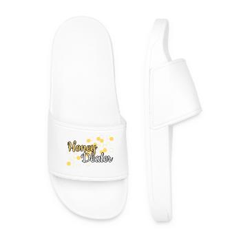 Honey Dealer Beekeeper Beekeeper Gift - Men’s Pool Sliders - white - Front