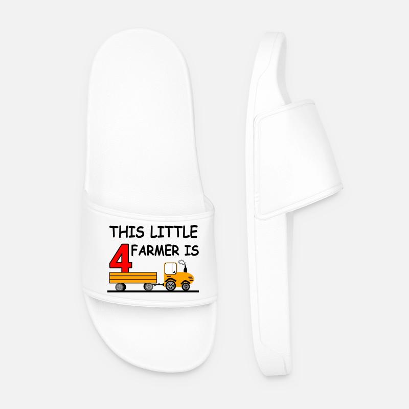 Traktor - Männer Badelatschen - Weiß