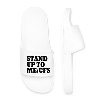 Mecfs - Stand up to me/cfs - Männer Badelatschen - Weiß - Vorne