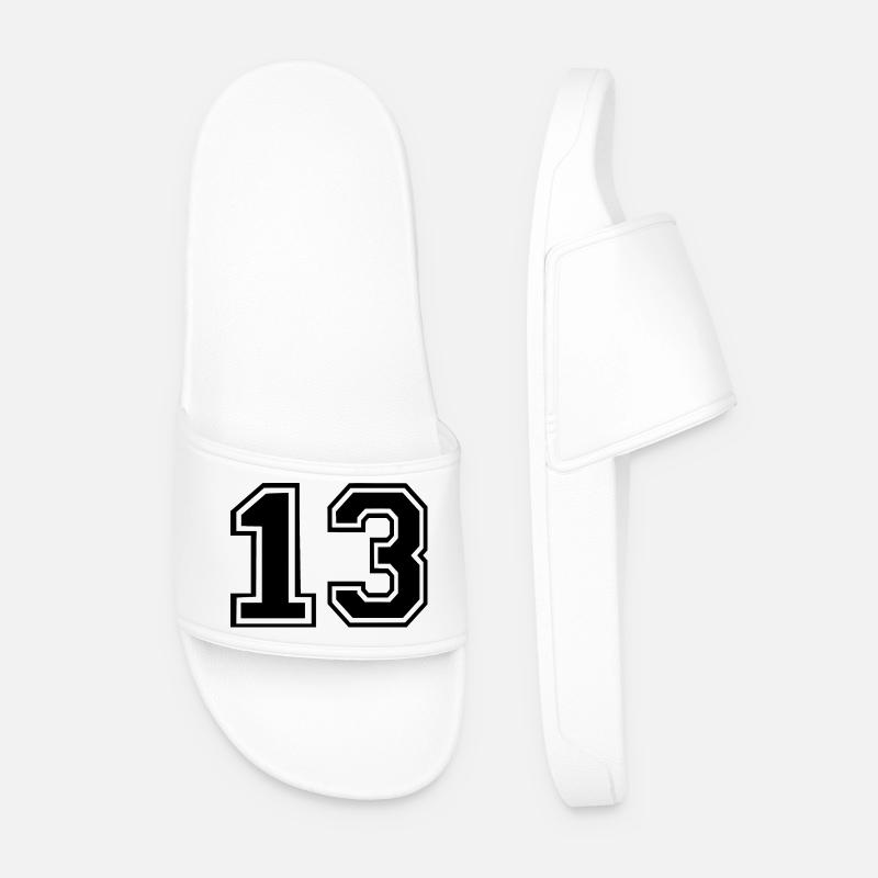 13 - Männer Badelatschen - Weiß