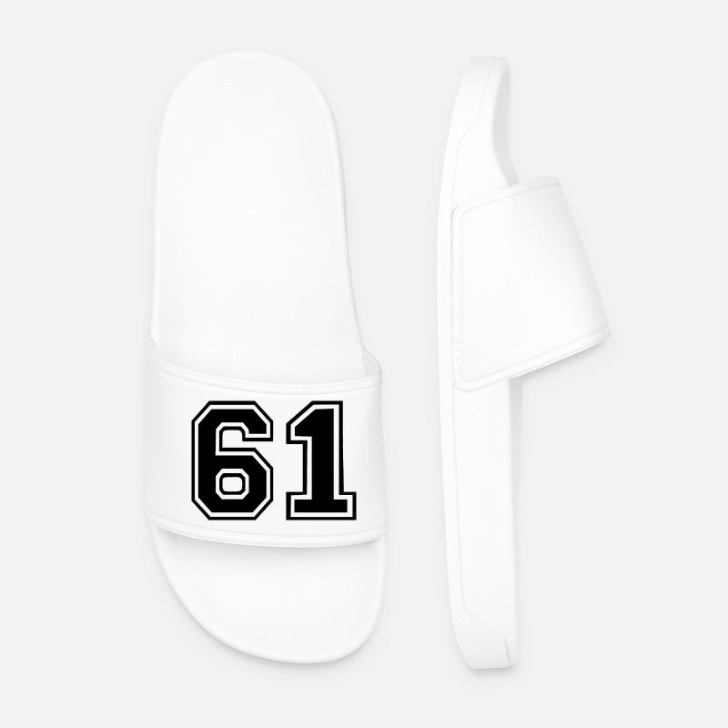 61 - Männer Badelatschen - Weiß
