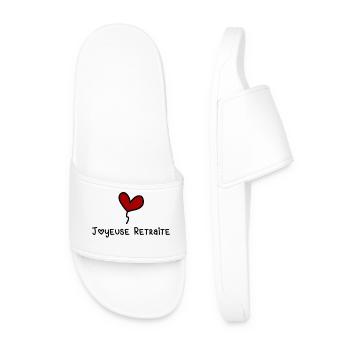 RETIREMENT. HAPPY RETIREMENT. HAPPY RETIREMENT - Men’s Pool Sliders - white - Front