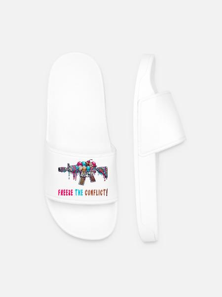 Conflict freeze ice cream - Men’s Pool Sliders - white