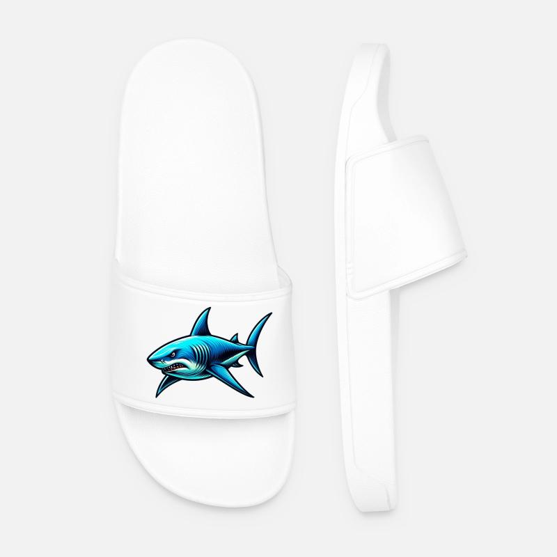 Shark - Men’s Pool Sliders - white