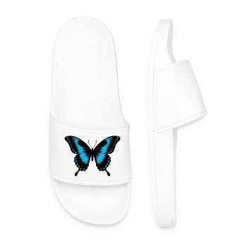 Schmetterling - Männer Badelatschen - Weiß - Vorne