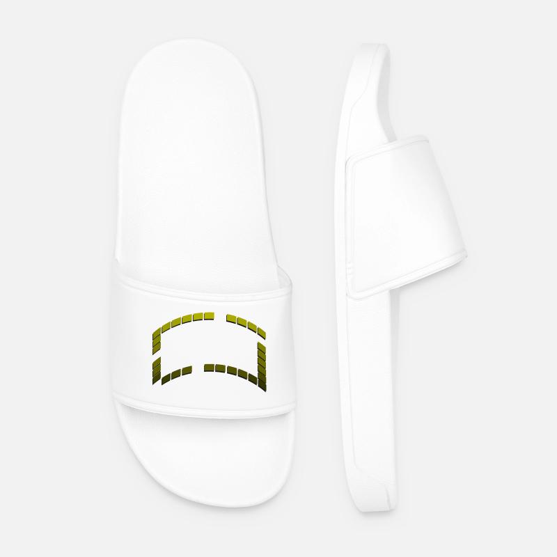 Frame Squares Graduated Green Gradient - Men’s Pool Sliders - white