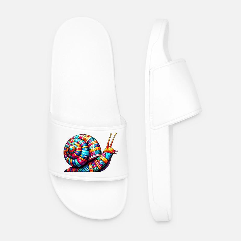 Snail - Men’s Pool Sliders - white
