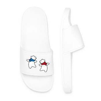 The Polar Bears are coming - Men’s Pool Sliders - white - Front