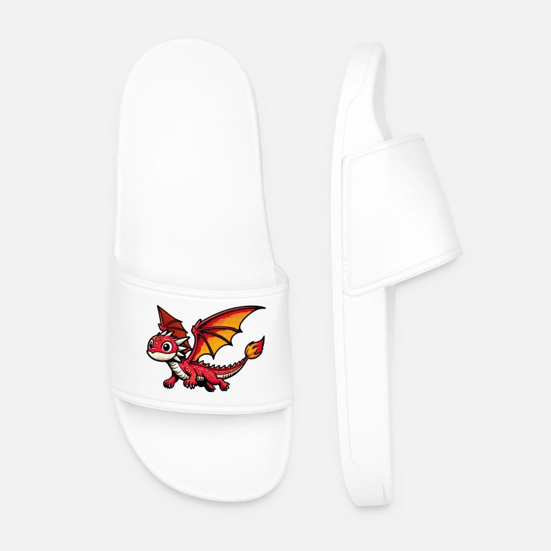 Dragon - Men’s Pool Sliders - white