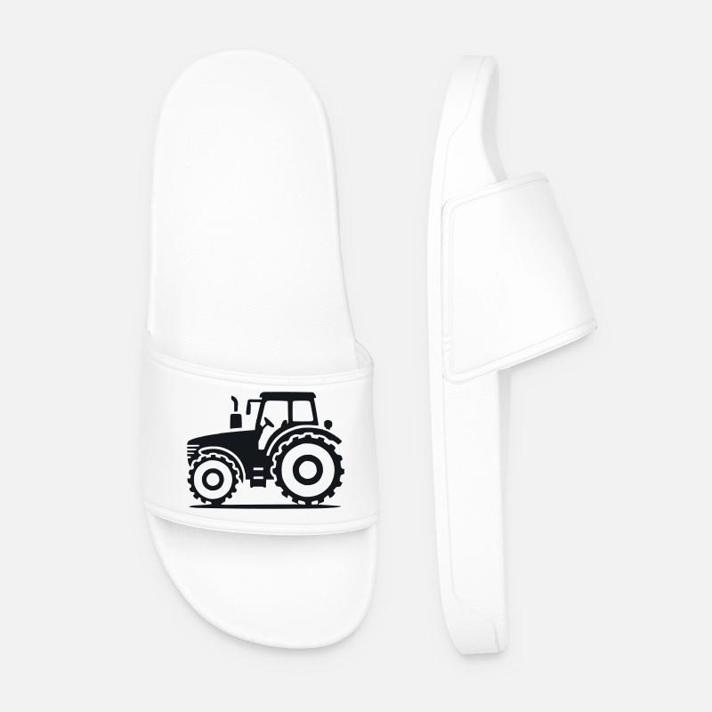 Traktor - Männer Badelatschen - Weiß