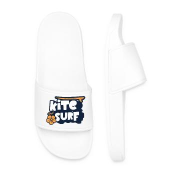 Kitesurfing Kitesurfer Kitebsurf - Men’s Pool Sliders - white - Front