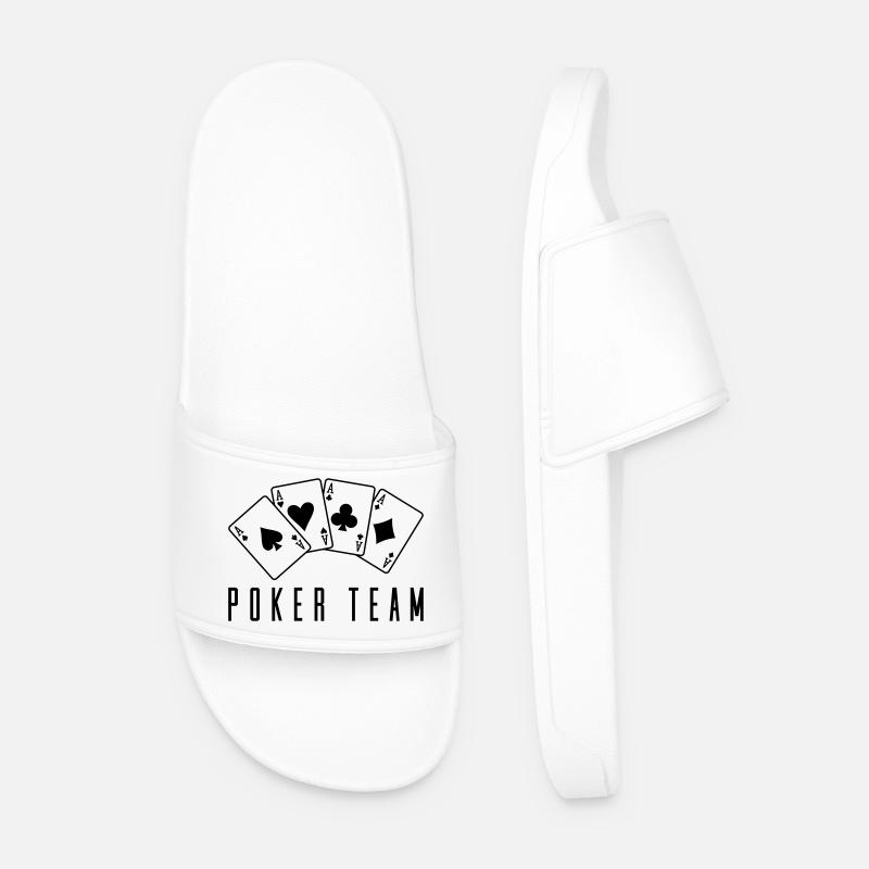 Poker Team 1 - Men’s Pool Sliders - white
