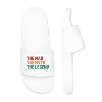 Papa - L’homme, le mythe, la légende - Claquettes Homme - blanc - Devant