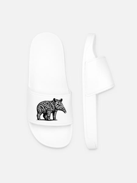Tapir tribal - Claquettes Homme - blanc