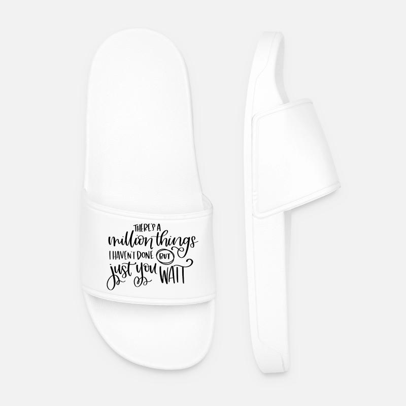 Million things - Männer Badelatschen - Weiß