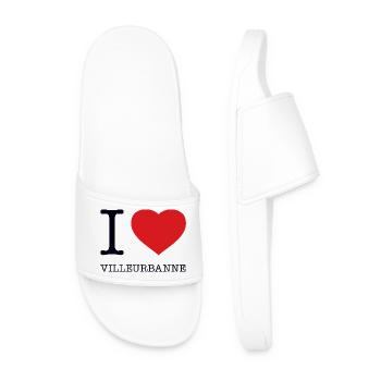 J’adore Villeurbanne - Claquettes Homme - blanc - Devant