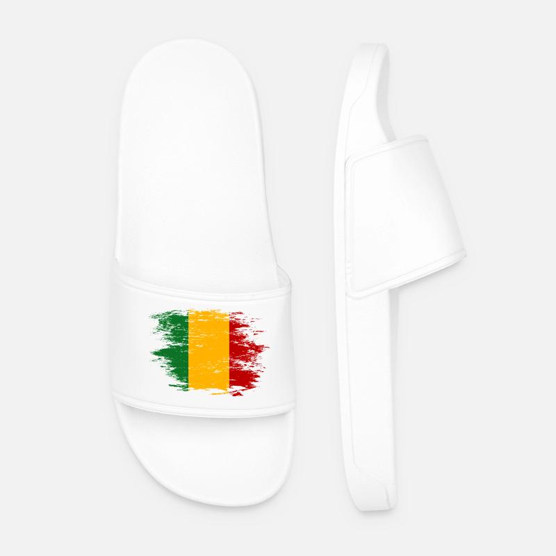 Mali Flagge used - Männer Badelatschen - Weiß