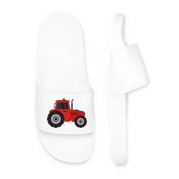 tractor - Men’s Pool Sliders - white - Front
