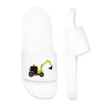 Excavator - Men’s Pool Sliders - white - Front