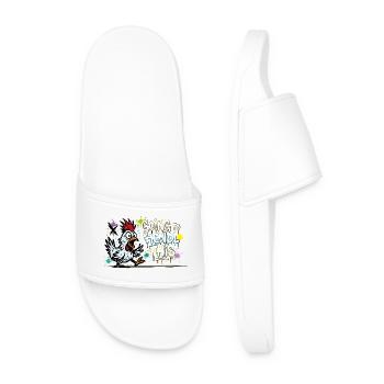 Going to Hendl This Graffiti Denglisch Spruch - Men’s Pool Sliders - white - Front