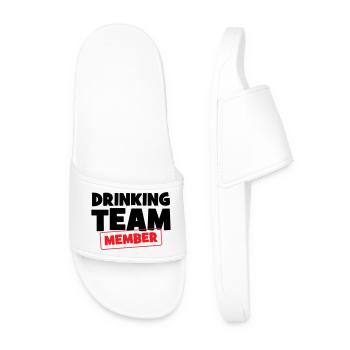 Drinking Team Member / Alcohol - Men’s Pool Sliders - white - Front