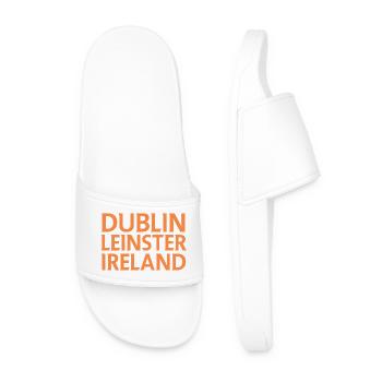 Dublin – Irland Textdesign - Männer Badelatschen - Weiß - Vorne