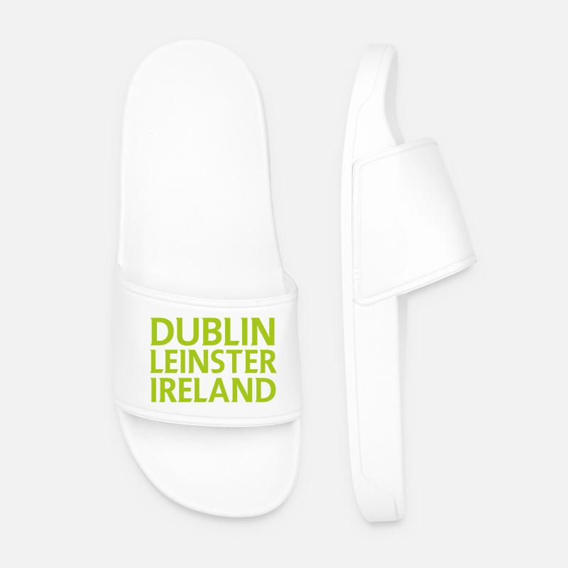 Dublin – Irland Textdesign - Männer Badelatschen - Weiß