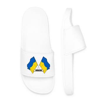 Ukraine - Claquettes Homme - blanc - Devant