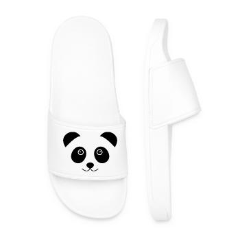 Panda face - Men’s Pool Sliders - white - Front