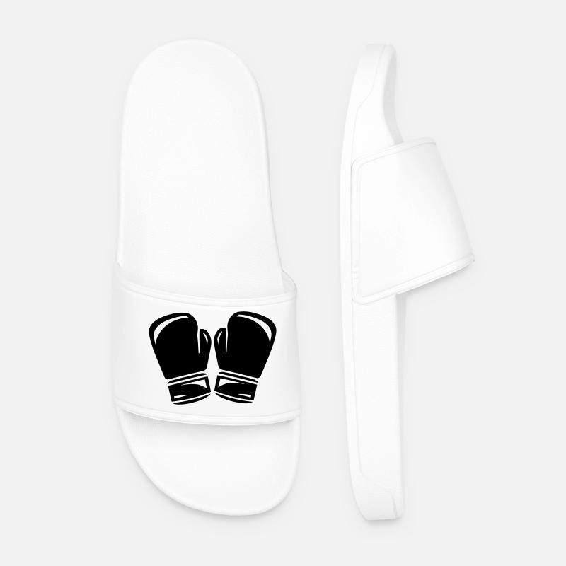 boxe - Claquettes Homme - blanc