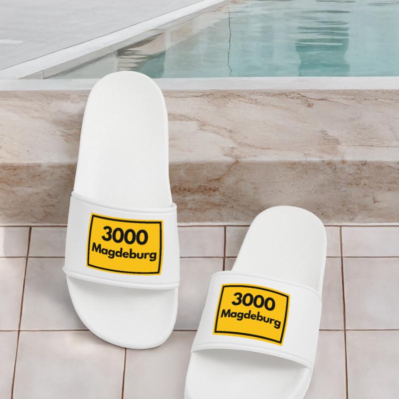 OLD POSTCODE POSTCODE RETRO 3000 MAGDEBURG OSTEN Men’s Pool Sliders