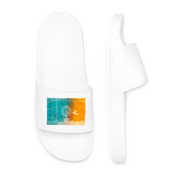 Balearic Islands - Men’s Pool Sliders - white - Front