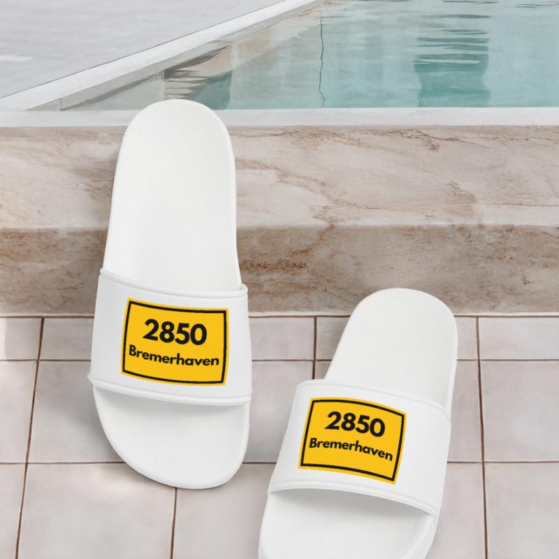 OLD POSTCODE POSTCODE RETRO 2850 BREMERHAVEN HAFEN Men’s Pool Sliders
