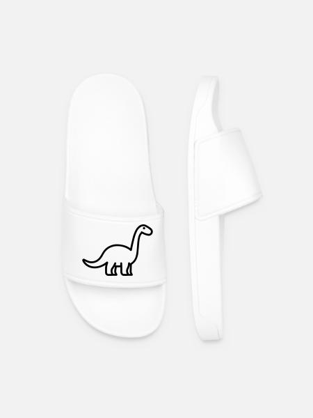 Brontosaure - Claquettes Homme - blanc