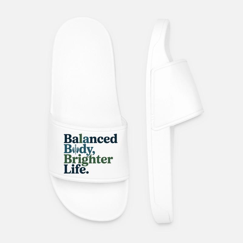 Osteopath Balanced Body Brighter Life Professional - Men’s Pool Sliders - white