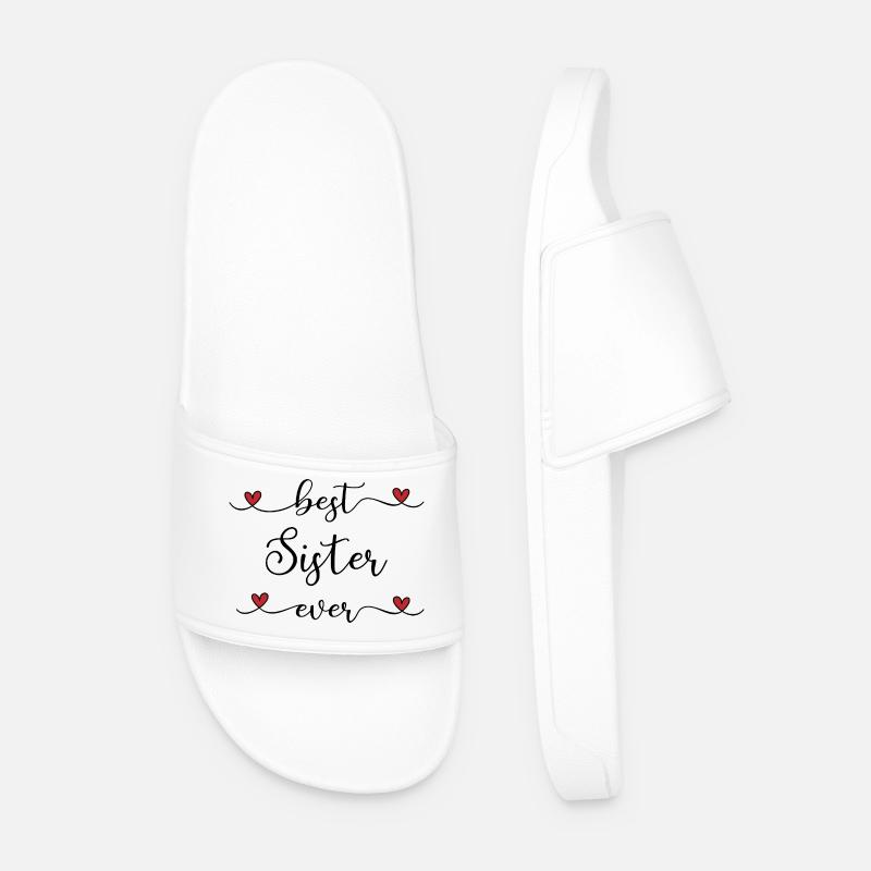 beste Schwester - Männer Badelatschen - Weiß