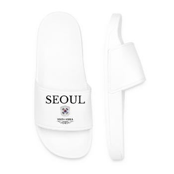 Seoul Souvenir, elegantes Design Seoul - Männer Badelatschen - Weiß - Vorne