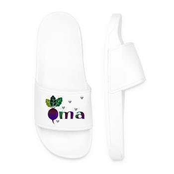 Grandma Gardener - Beetroot - Men’s Pool Sliders - white - Front