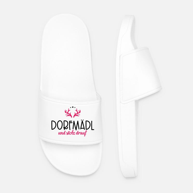 Dorfmädl - Männer Badelatschen - Weiß