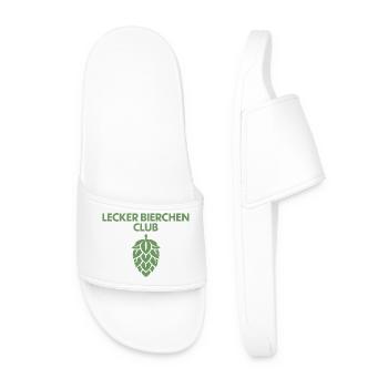 Lecker Bierchen Club - Lecker Bierchen - Bier - Männer Badelatschen - Weiß - Vorne