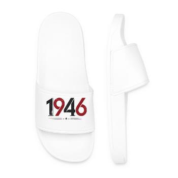 Année de naissance sport 1946 - Claquettes Homme - blanc - Devant