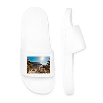 Sunny Beach Bay - Men’s Pool Sliders - white - Front