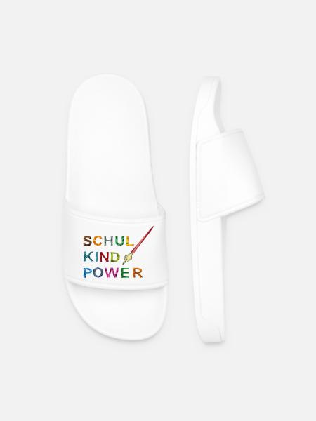 Schoolchild Power - Men’s Pool Sliders - white