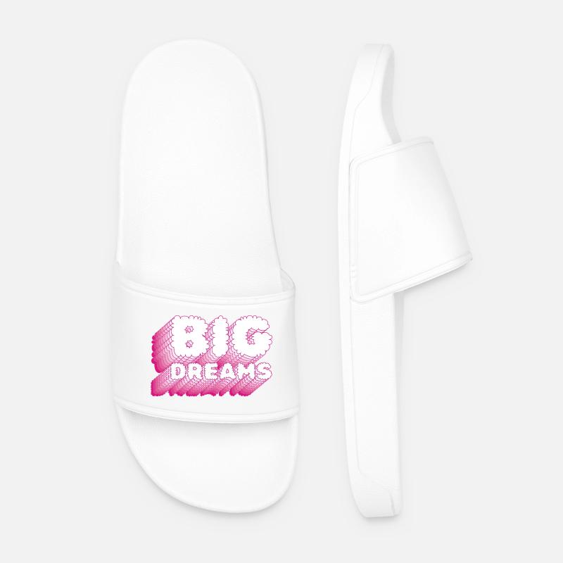 BIG DREAMS - Männer Badelatschen - Weiß