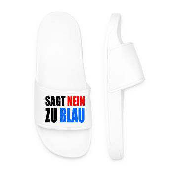 Dites non au bleu - AfD - Claquettes Homme - blanc - Devant