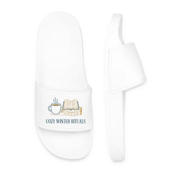 Rituels d’hiver douillets - Claquettes Homme - blanc - Devant